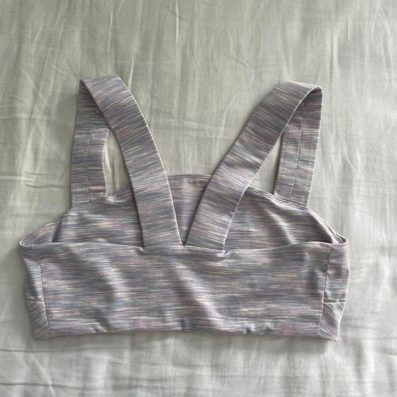 outdoor voices freeform bra in the color super bloom - Picture 2 of 3